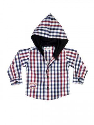 Gini and Jony Kids Boys Check Blue Shirts