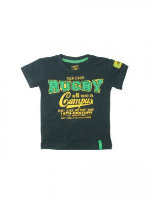 Gini and Jony Boys Printed Navy Blue T-shirt