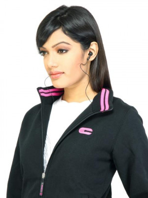 C Vox Women Solid 1354 Black Jacket