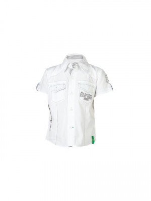Palm Tree Kids Boys Solid White Shirts