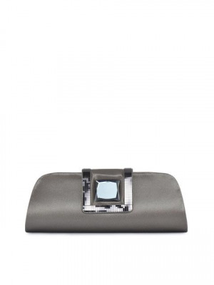 Spice Art Women Gun Metal Leatherette Metallic Clutch