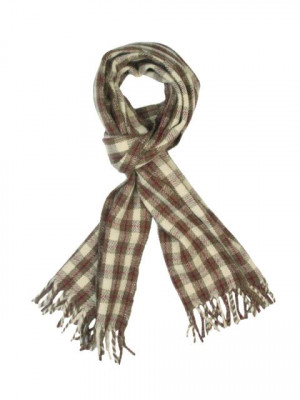 Reid & Taylor Men Check Cream Muffler