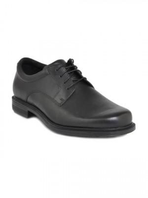 Rockport Men Ed Plaintoe Black Formal Shoes