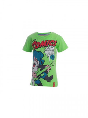 Gini and Jony Boys Printed Green T-shirt