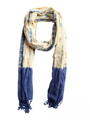 Femella Women Yellow & Blue Scarf