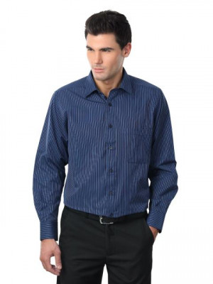 Peter England Men Blue Formal Shirt
