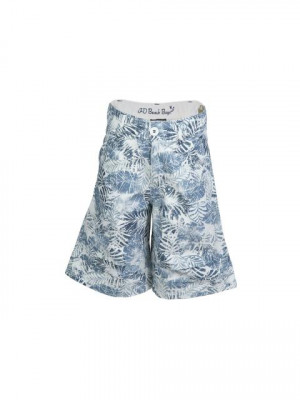 Doodle Kids Boy Printed Blue Shorts