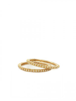 Royal Diadem Set of 2 Golden Bangles