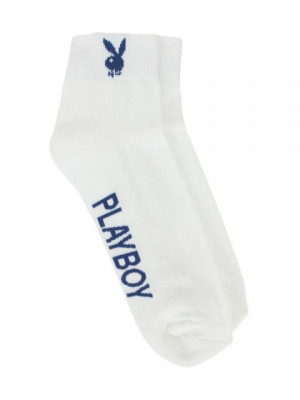 Playboy Men White Socks