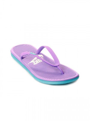 Nike Women Solarsoft Thong Purple Slipper