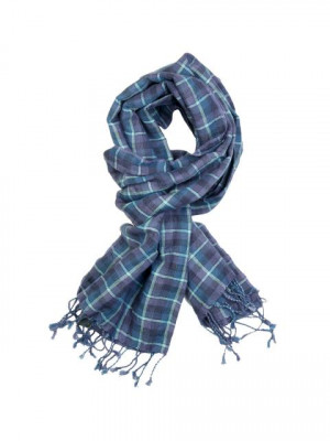 Reid & Taylor Men Blue Scarf