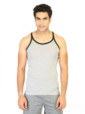 Hanes Men Racer Back Grey Innerwear Vests