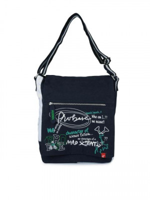 Probase Men Navy Blue Messenger Bag