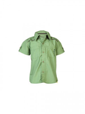 Gini and Jony Kids Boys Printed Green Tshirts