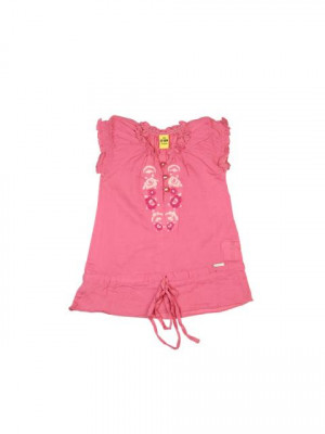 Gini and Jony Girls Woven Peach Top