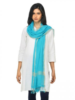 Fabindia Women Blue Dupatta