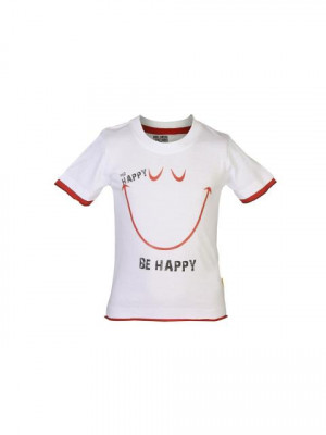Mr.Men Boys Mr. Happy White T-shirt