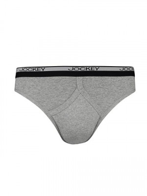 Jockey MC Men Grey Melange Y Front Briefs 8003