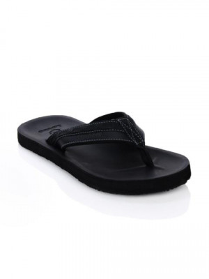 Lotto Men Caesar Slide Black Flip Flops