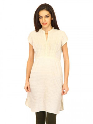 W Women Printed Cream Kurtas