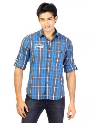 Lee Men Check Blue Shirts