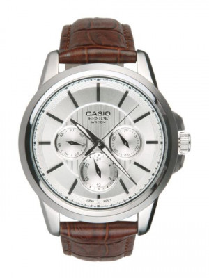 CASIO ENTICER Men Steel-Toned Analogue Watch BS121