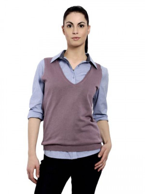 United Colors of Benetton Women Light Winter Mauve Vest
