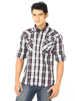 Flying Machine Men Ydc Black Shirts