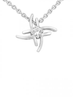 Lucera Women Silver Pendant with Chain