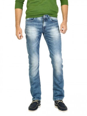 Spykar Men Washed Blue Jeans