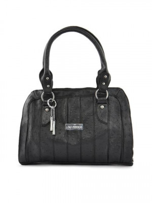 Lino Perros Women Polka Black Handbag