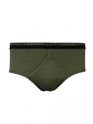 Jockey MODERN CLASSIC Men Olive Y Front Briefs 2007