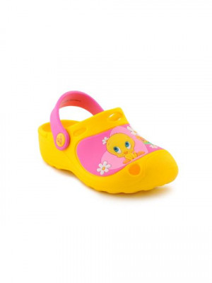 Warner Bros Kids Unisex TJ Rainbow Clog Yellow Sandals