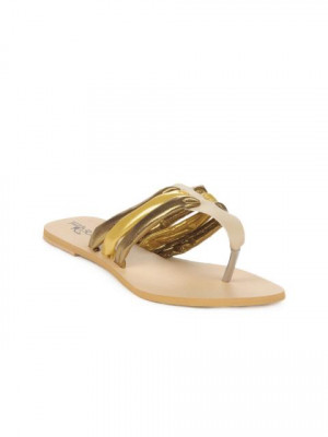 Portia Women Gold Flats