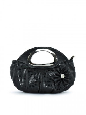 Spice Art Women Shimmer Black Handbags