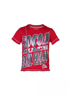 Doodle Boys Printed Red T-shirt