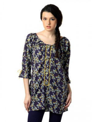 Sepia Women Navy Blue Tunic