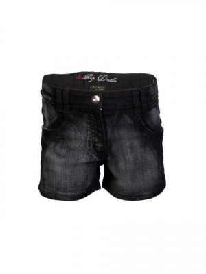 Doodle Girls Washed Black Shorts