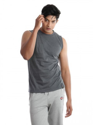 Chromozome Men Grey Innerwear Vest