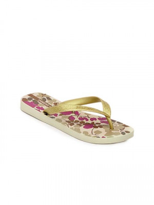 iPanema Women Gold Flip Flops