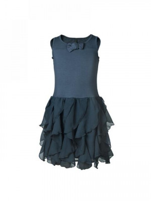 United Colors of Benetton Kids Girls Navy Blue Dress