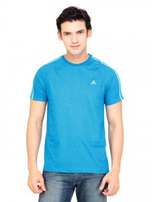 ADIDAS Originals Men Solid Blue Tshirts