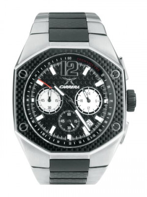 Carrera Men Metal strap Sqaure dial Black Watches