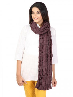 Aurelia Women Voile Maroon Dupatta
