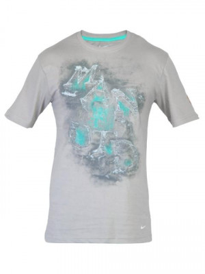 Nike Men Printed Grey Tshirts