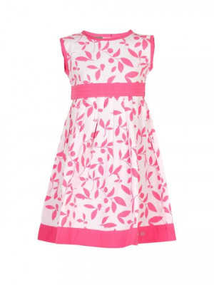 Palm Tree Girl's Cr Blossom Drs Pink Dresses