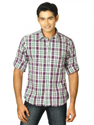 Scullers Men Scul Purple Green Shirts