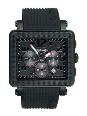 Carrera Men Rubber strap dial Black Watches
