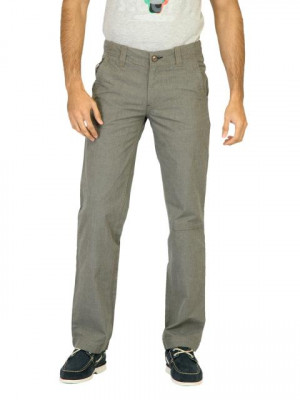 Probase Men Check Black Trousers