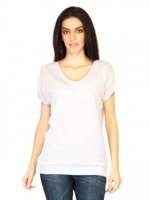 United Colors of Benetton Women Solid White Tops